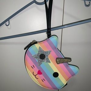 Betsey Johnson cat unicorn wristlet, NWT